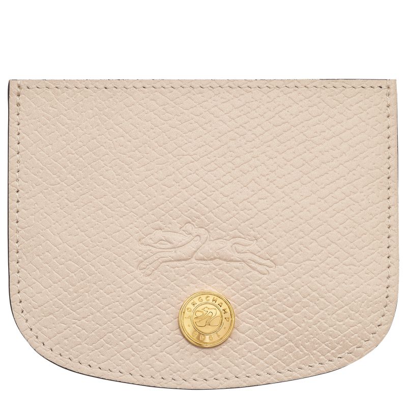Beige Longchamp Épure Women Card Holder | India-263LMJNVU