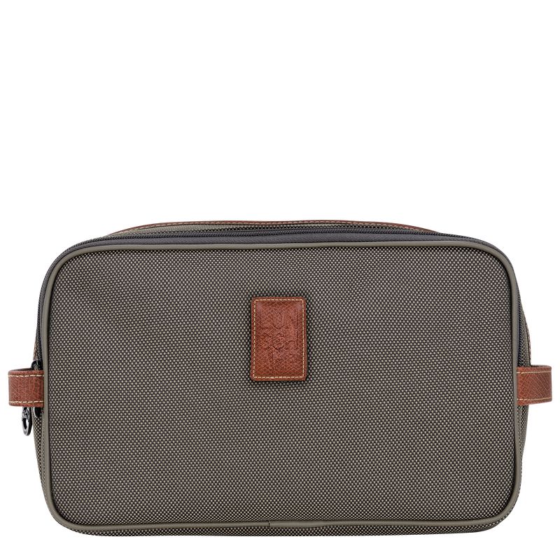 Brown Longchamp Boxford Women Toiletry Bags | India-320OLSQIR