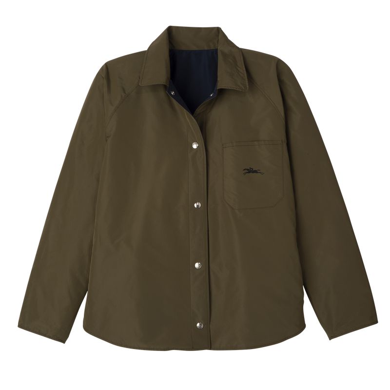 Navy Longchamp Padded Blouson Women Jacket | India-963DNXRAO